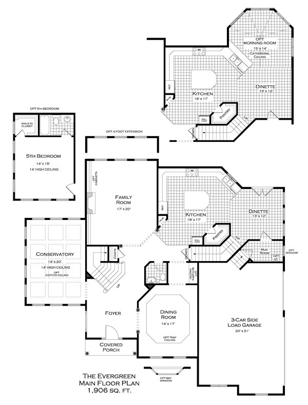 Evergreen First Floor Plan