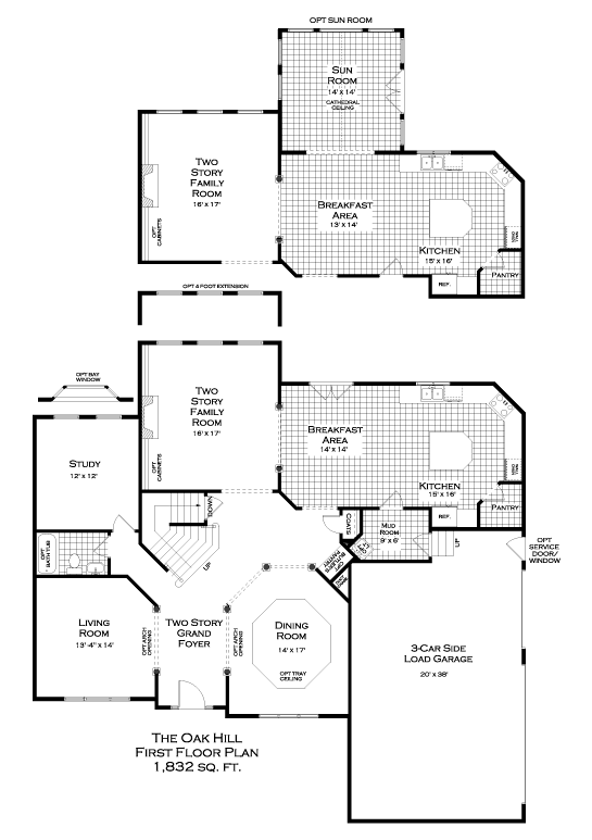 Oak Hill First Floor Plan