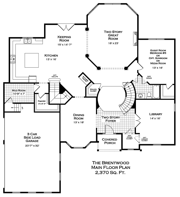 Brentwood First Floor Plan