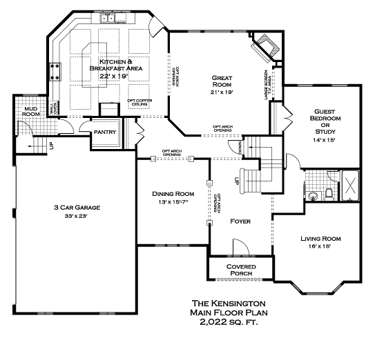 Kensington First Floor Plan