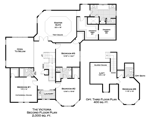 Victoria Second Floor Plan